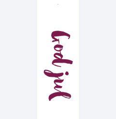 god jul - röd calligrafi