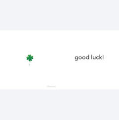 Good luck