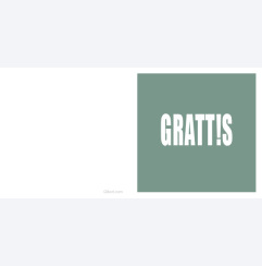 Grattis - grön