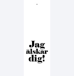 Jag älskar dig