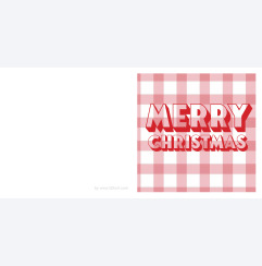 Merry Christmas rödrutig