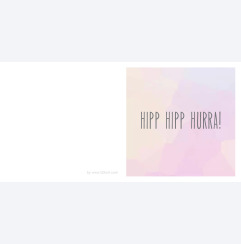 Hipp Hipp Hurra - rosa moln