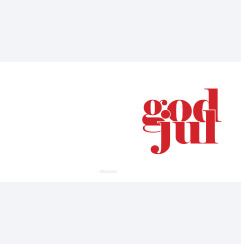 God Jul röd